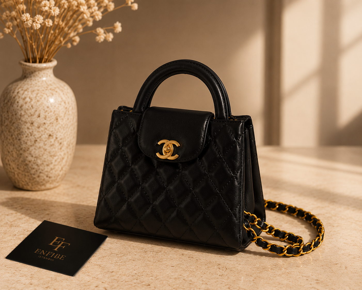 Chanel Kapitone Mini Kadın Çantası Siyah