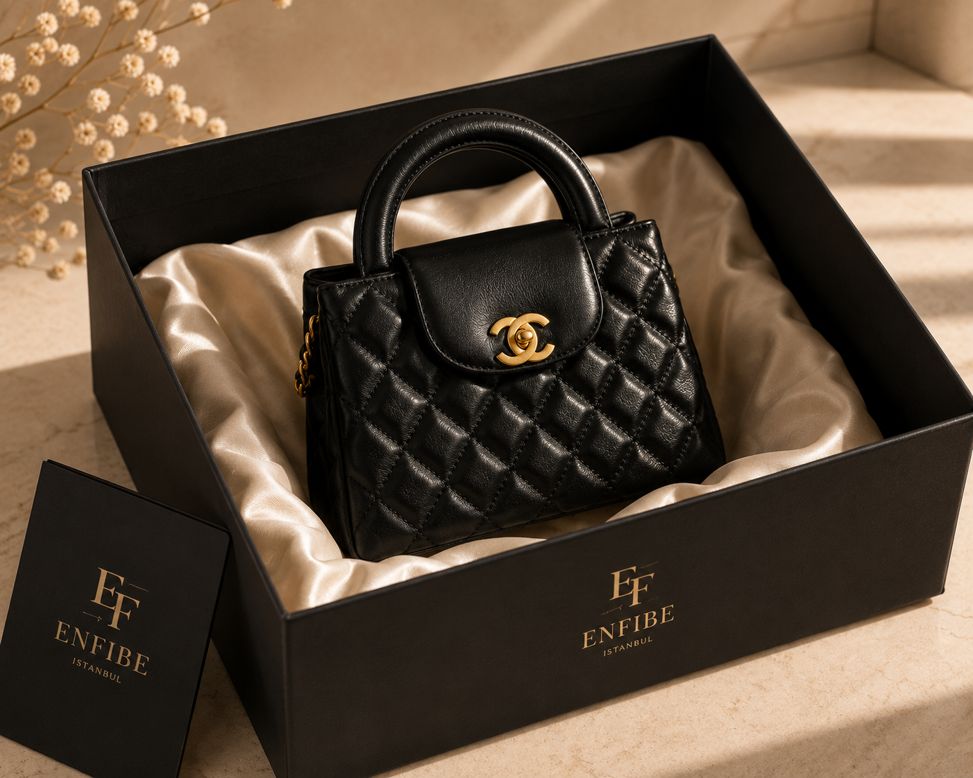 Chanel Kapitone Mini Kadın Çantası Siyah