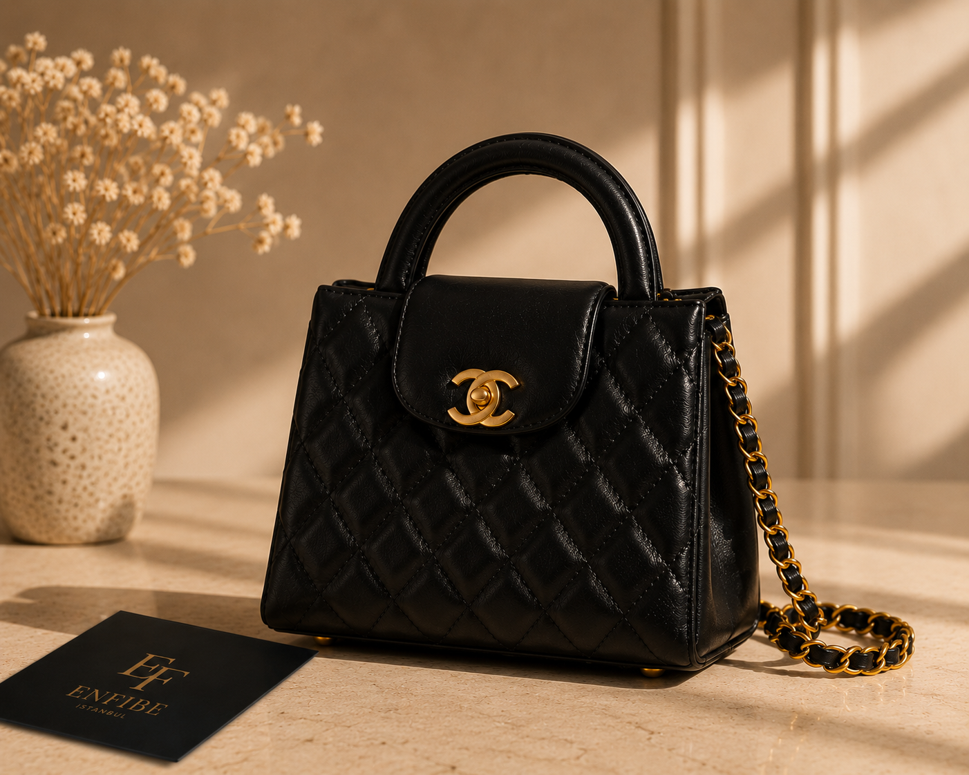 Chanel Kapitone Mini Kadın Çantası Siyah